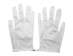 Anti-static double-sided striped gloves