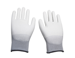 White Palm PU Coated  Gloves