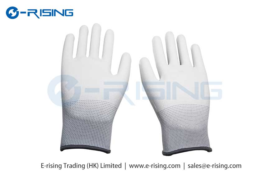 Anti-static <a href=http://www.e-rising.com/en/product/product-28-635.html target='_blank'>PU Gloves</a>, anti-static coated palm gloves, anti-static coated gloves, anti-static coated gloves